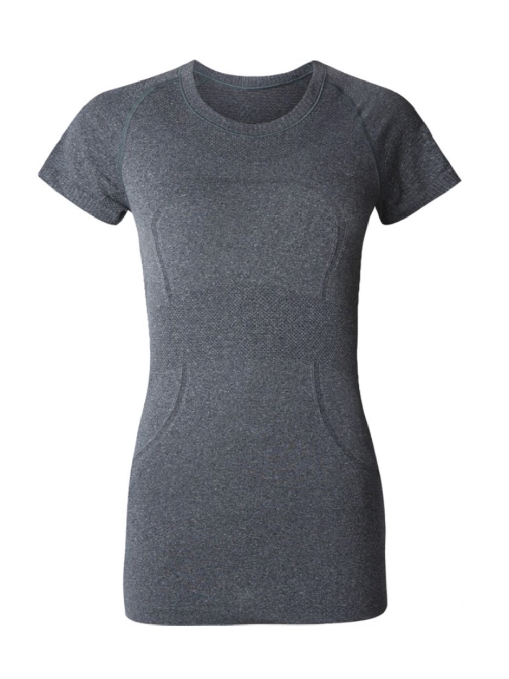 Lululemon Swiftly Tech Short Sleeve Crew Heathered Black
